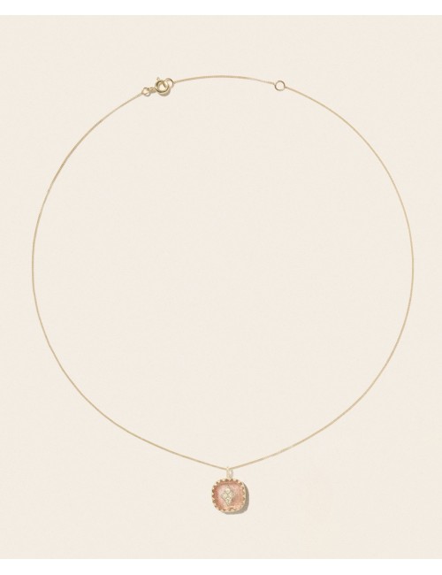 Collier PIERROT - Strawberry Quartz