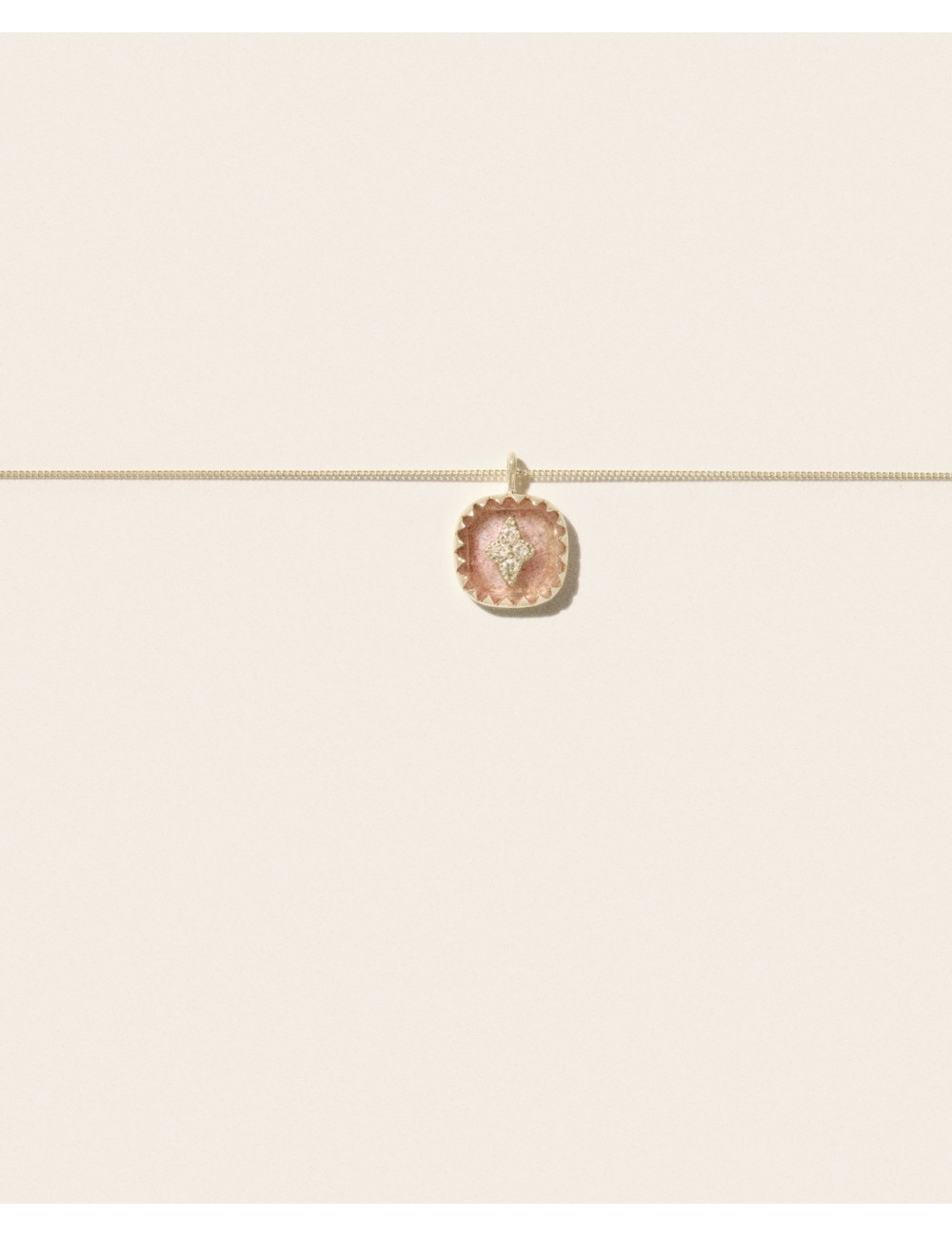 Collier PIERROT - Strawberry Quartz