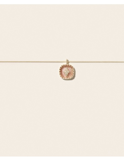 Collier PIERROT - Strawberry Quartz