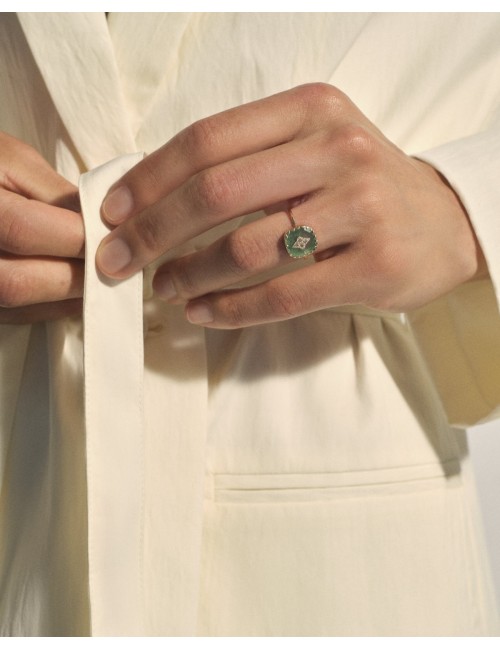 Bague PIERROT - Aventurine Quartz