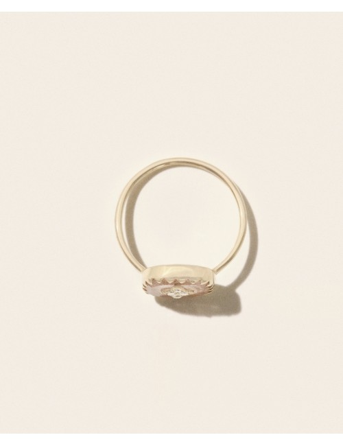 Bague PIERROT - Strawberry Quartz