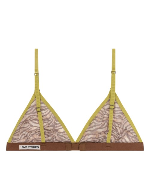 Brassière triangle UMA - Marron