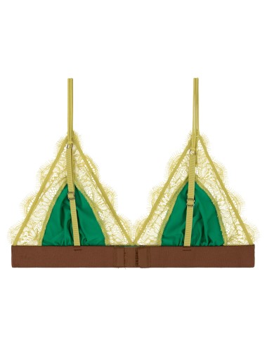 Brassière triangle LOVE LACE - Vert
