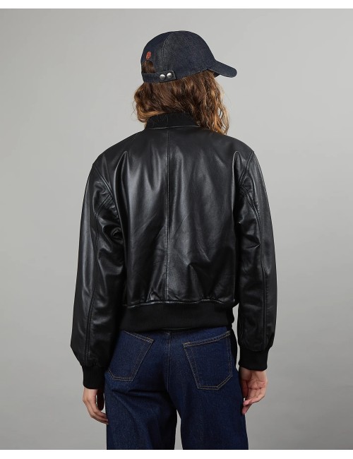 Blouson en cuir MARLON - Noir