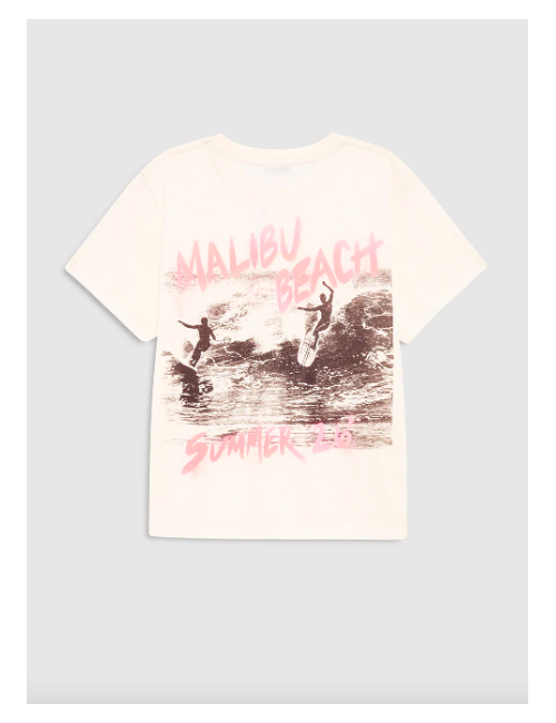 SHELLEY TEE SURFER WASHED BUTTERCREAM