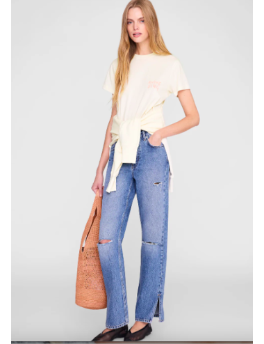 SHELLEY TEE SURFER WASHED BUTTERCREAM