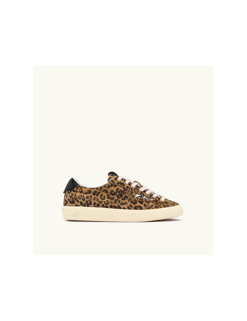 BASKET WINDSCAPE LOW EN DAIM LEOPARD ET NOIR