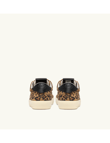 BASKET WINDSCAPE LOW EN DAIM LEOPARD ET NOIR