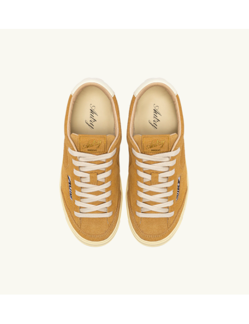 BASKET WINDSCAPE LOW EN DAIM CUIVRE ET MARSHMALLOW