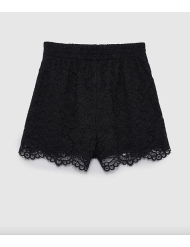 KAM SHORT BLACK LACE