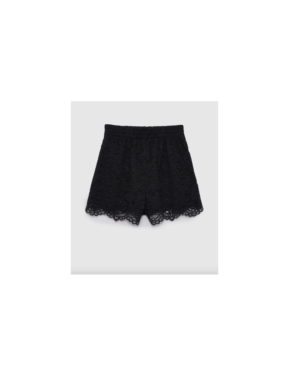 KAM SHORT BLACK LACE