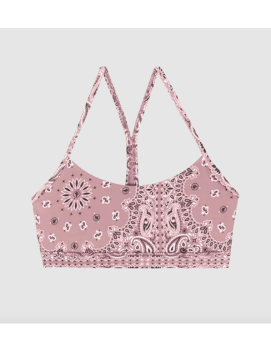 YOGA BRASSIÈRE BANDANA ROSE