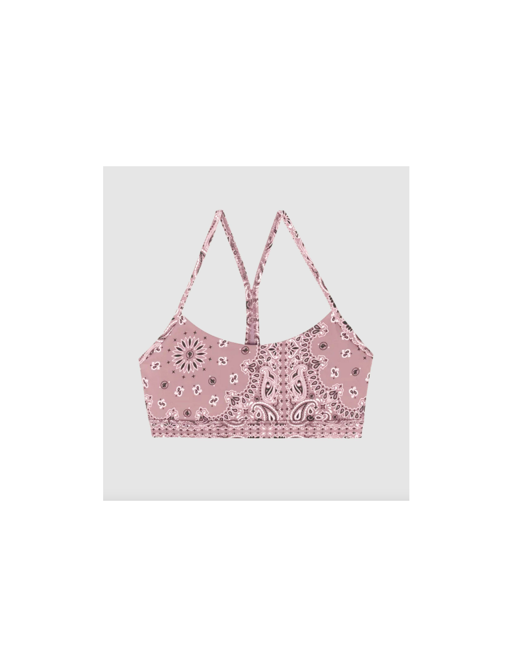 YOGA BRASSIÈRE BANDANA ROSE