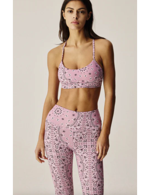 YOGA BRASSIÈRE BANDANA ROSE