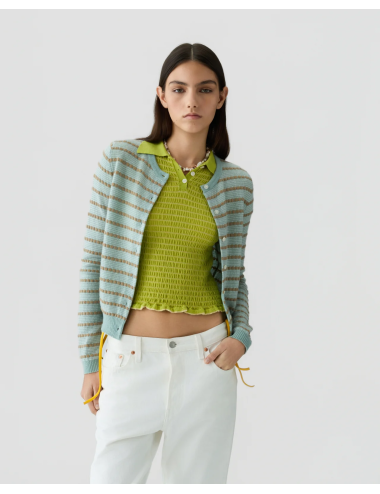 PEBBLE STRIPE JANE CARDIGAN