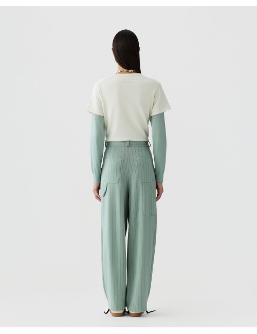 PINSTRIPE CARPENTER PANT