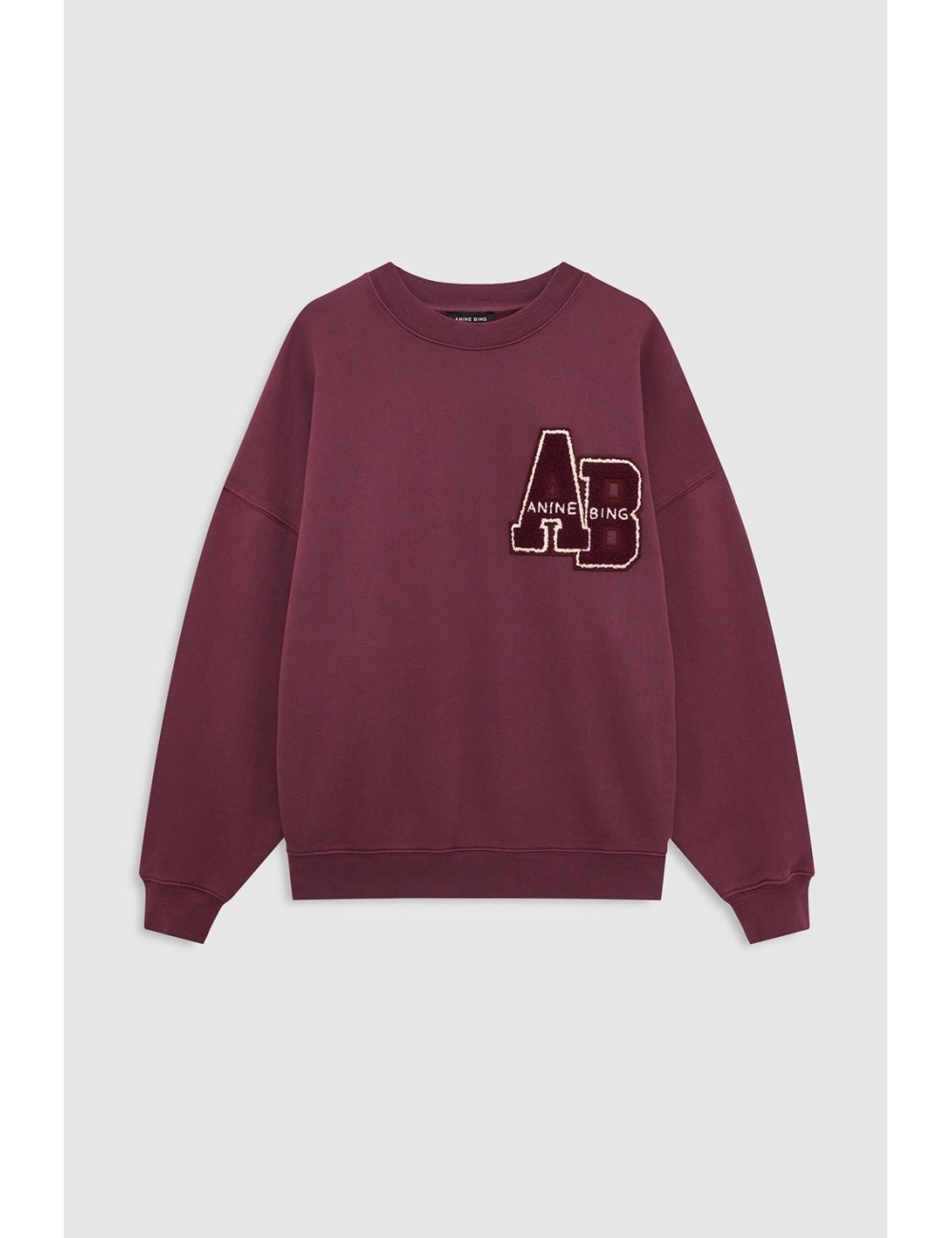 MILES SWEATSHIRT LETTERMAN FIG