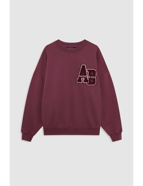 MILES SWEATSHIRT LETTERMAN FIG