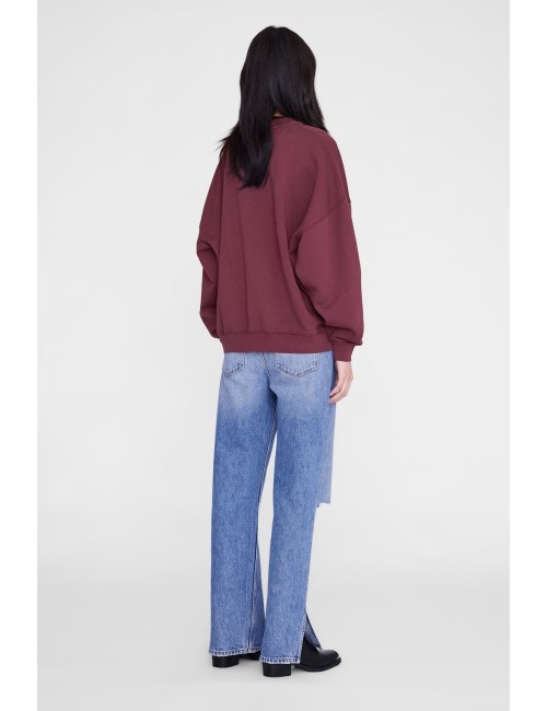 MILES SWEATSHIRT LETTERMAN FIG