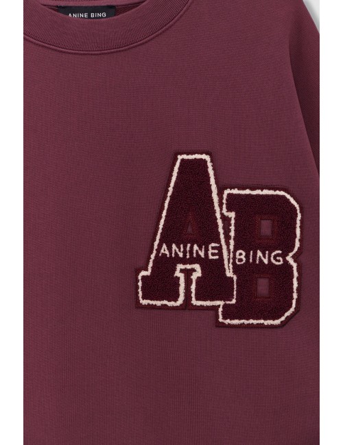 MILES SWEATSHIRT LETTERMAN FIG