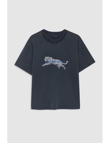 CADE TEE LEOPARD WASHED BLACK
