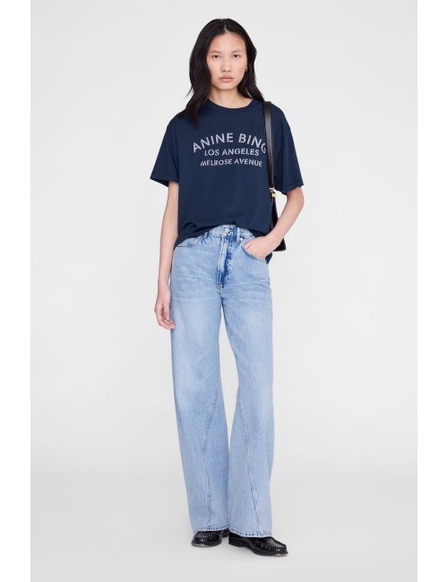CADE TEE MELROSE STENCIL NAVY