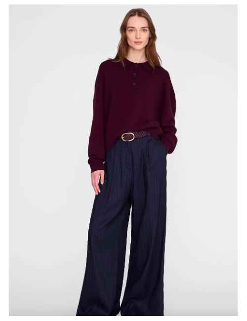 LEE POLO SWEATER FIG