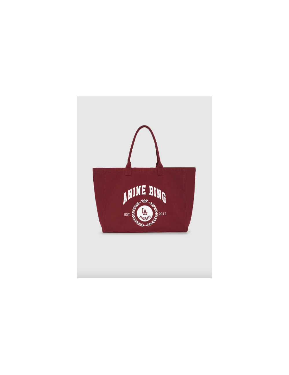 LEO CANVAS TOTE COLLEGIATE FIG