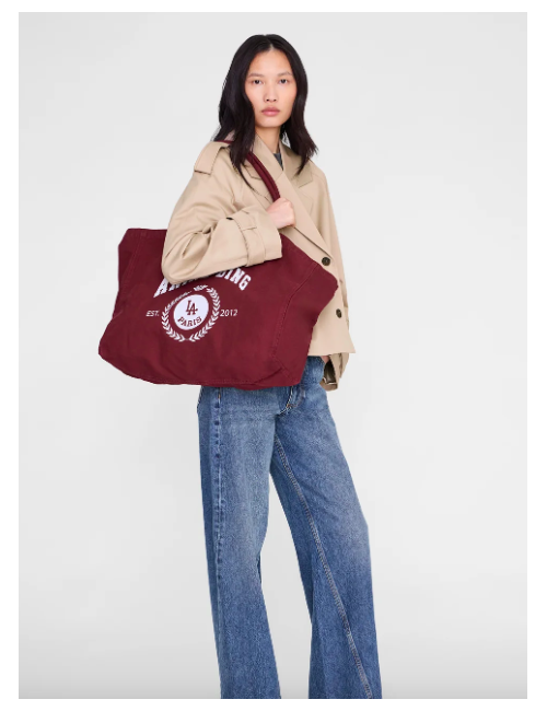 LEO CANVAS TOTE COLLEGIATE FIG