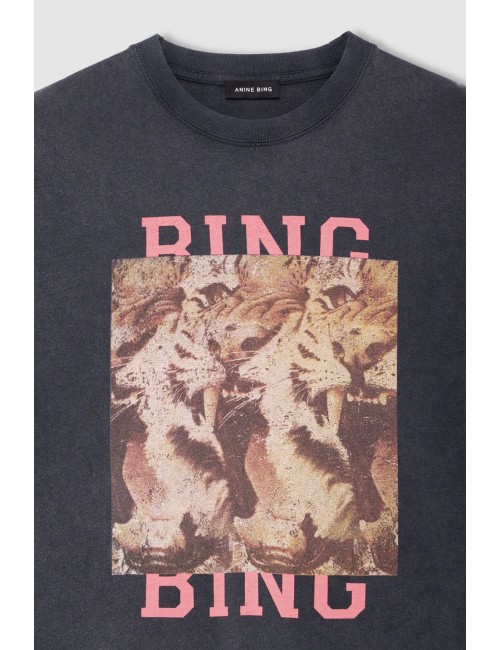 CADE TEE TIGER BING WASHED BLACK