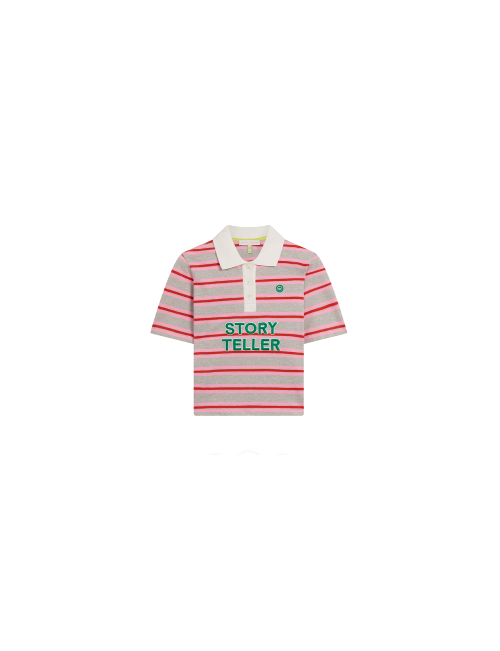 STORYTELLER EMB STRIPED POLO