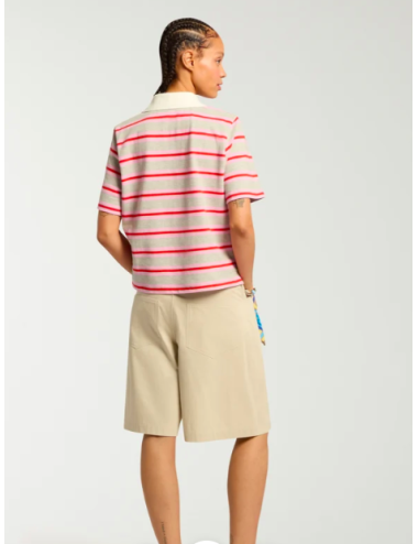 STORYTELLER EMB STRIPED POLO