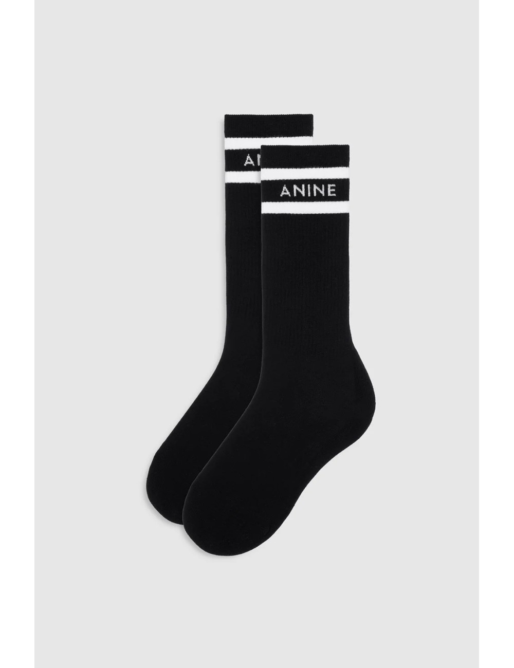 SULLY SPORTY SOCKS BLACK AND WHITE STRIPE