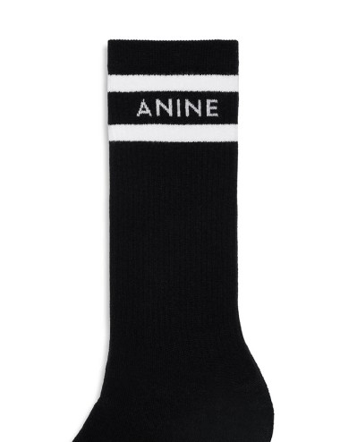 SULLY SPORTY SOCKS BLACK AND WHITE STRIPE
