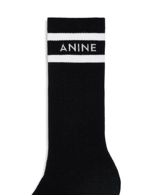 SULLY SPORTY SOCKS BLACK AND WHITE STRIPE