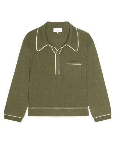 THE MENSWEAR TIPPING POLO OLIVE