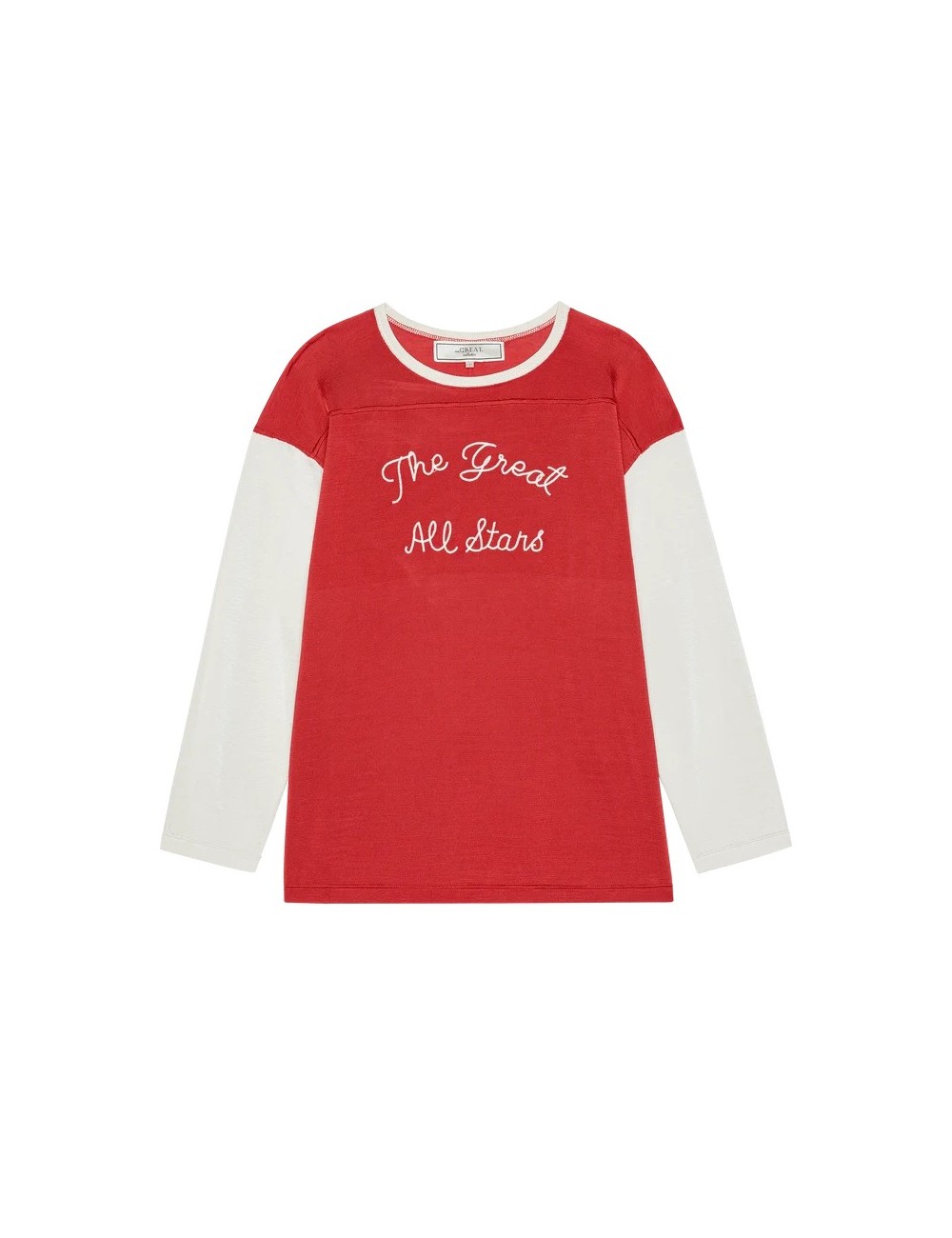 THE COLLECTORS SPORT TEE TRUE RED WHITH CREAM