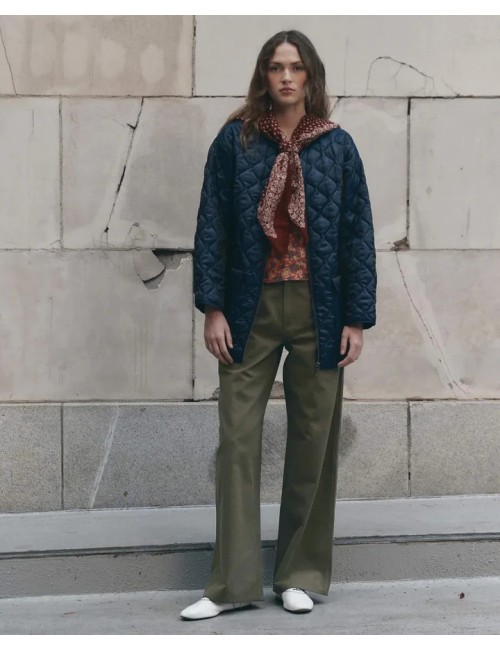 THE FIREFIGHTER JACKET OLIVE WITH CHOCOLATE