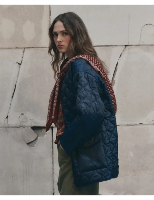 THE FIREFIGHTER JACKET OLIVE WITH CHOCOLATE