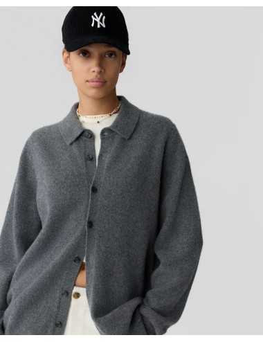 FELTED PLAZA SHIRT CHARCOAL