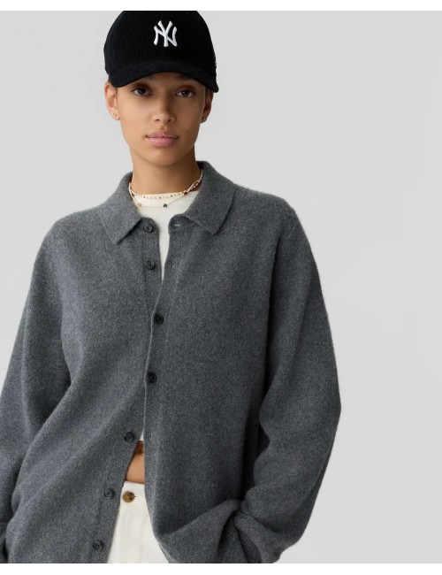FELTED PLAZA SHIRT CHARCOAL