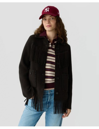 WESTERN FRINGE JACKET BURNT COCOA