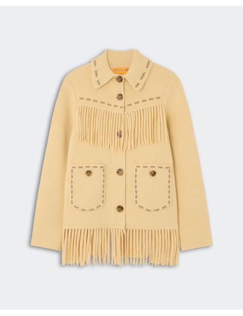 WESTERN FRINGE JACKET BUTTER