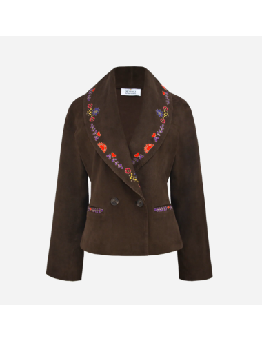 WILD BAR SUEDE JACKET DARK BROWN