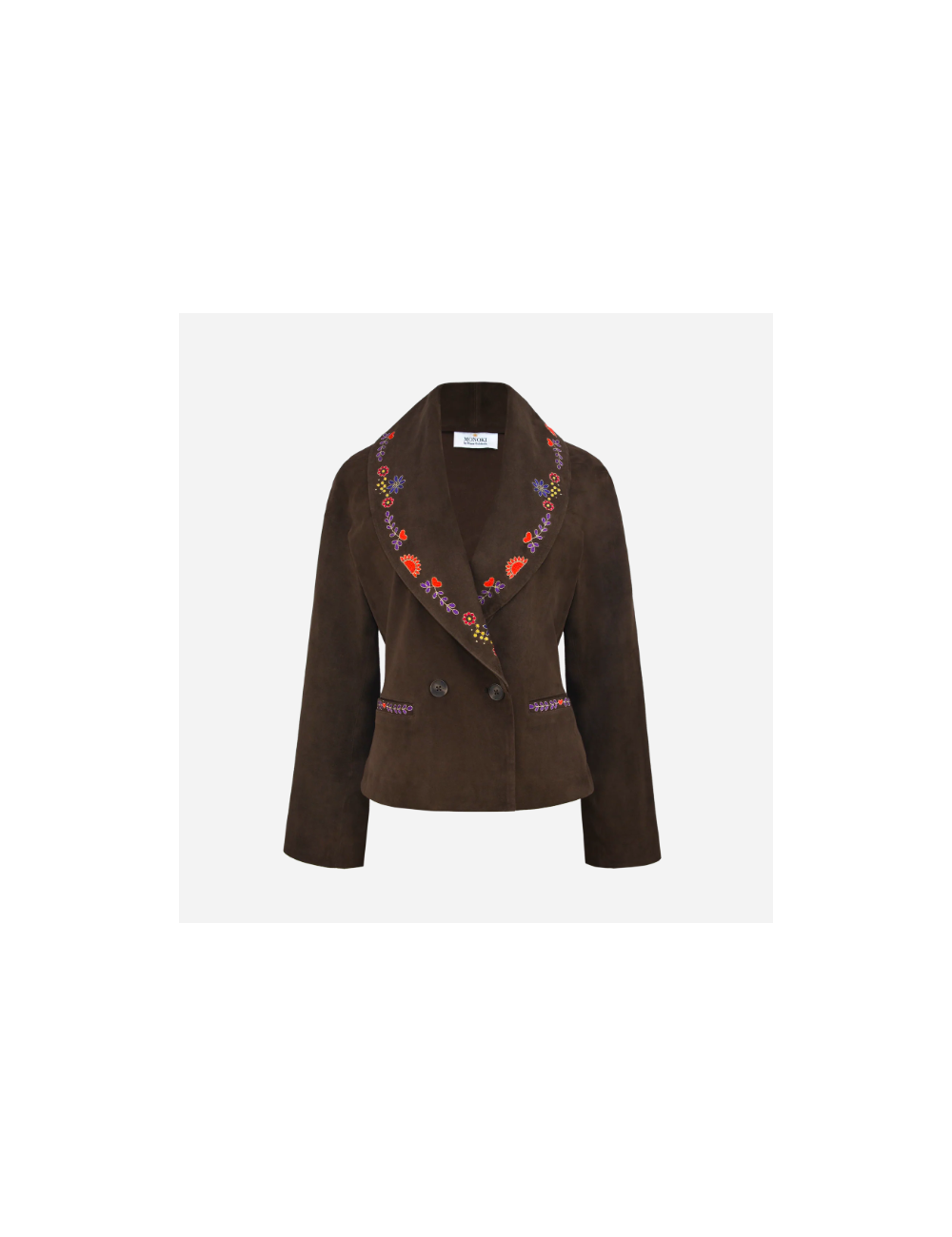WILD BAR SUEDE JACKET DARK BROWN