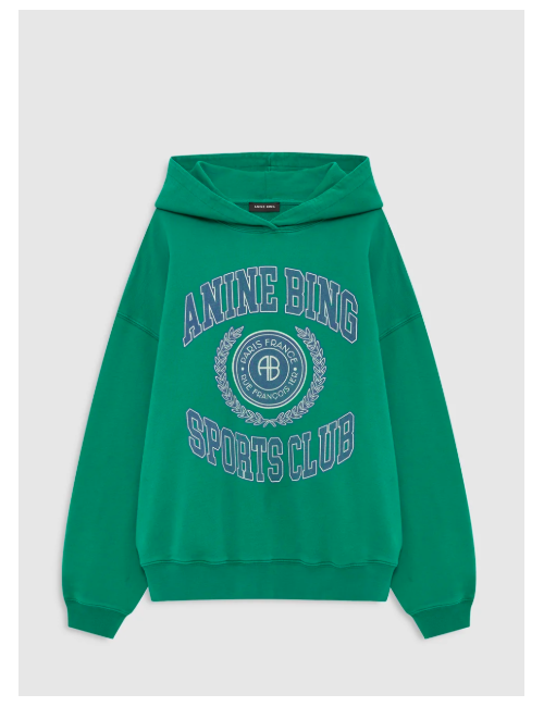HARVEY SWEATSHIRT COLLEGIATE GREEN
