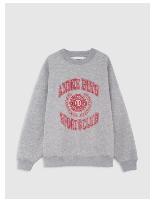 MILES SWEATSHIRT COLLEGIATE GREY