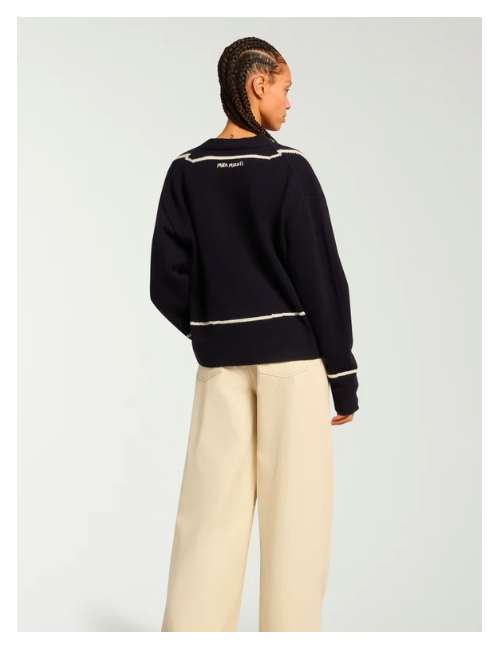 INTERSIA TROMPE L'OEIL CARDIGAN