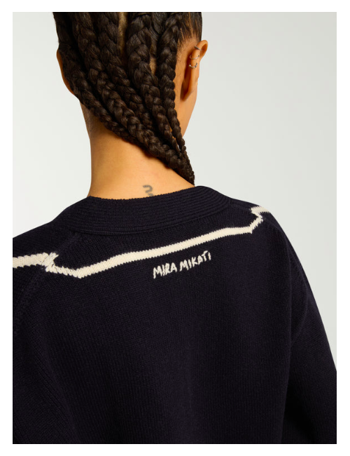 INTERSIA TROMPE L'OEIL CARDIGAN