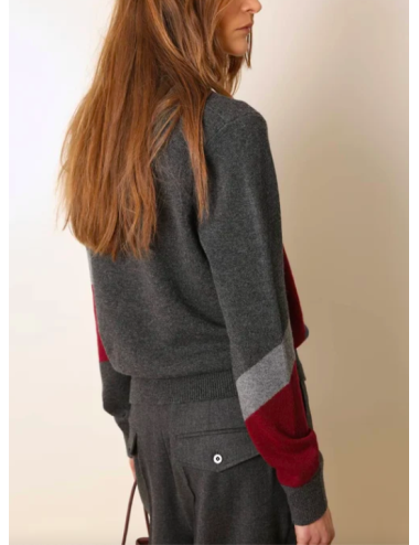 CYAN GREY/BURGUNDY/NAVY